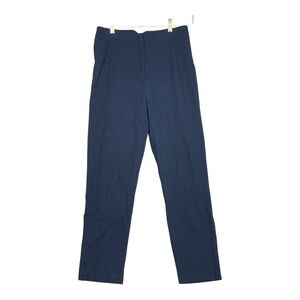 Tuckernuck Women Pants High Rise Blue Crop Straight Legs Casual Lightweight Sz 4